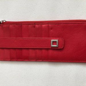 NEW Lodis Red RFID Credit Card Wallet